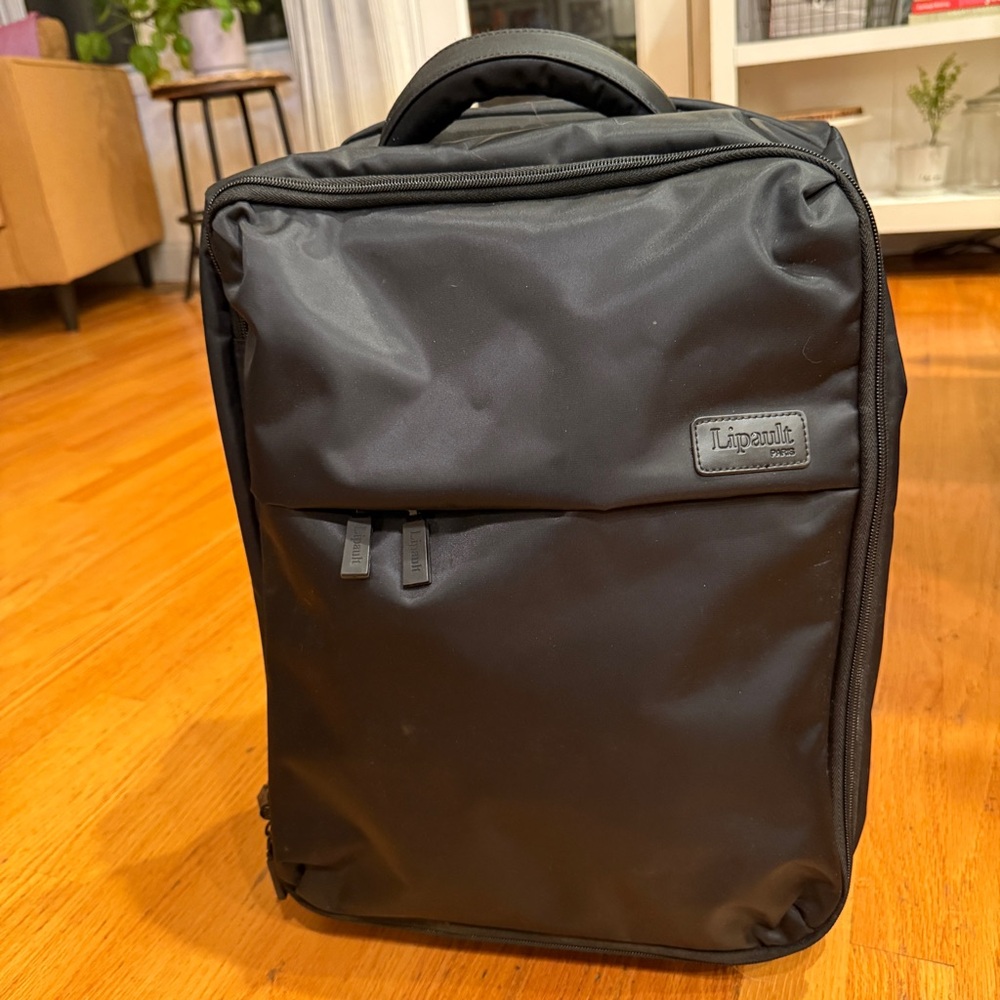 Lipault Black Carry On Luggage